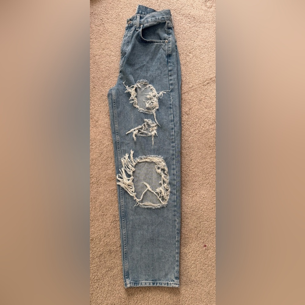 BDG Light Wash High-Rise Baggy Jeans
